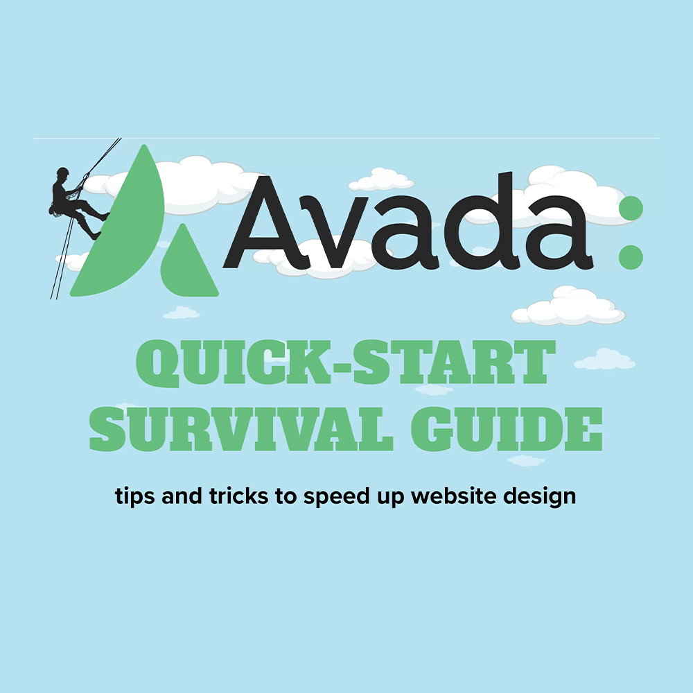 feature img of mountain climber on Avada Quick-Start graphic